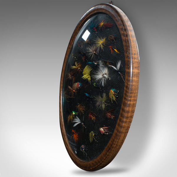 Vintage Fly Fishing Showcase, English, Angling, Display, Tackle, Mid Century