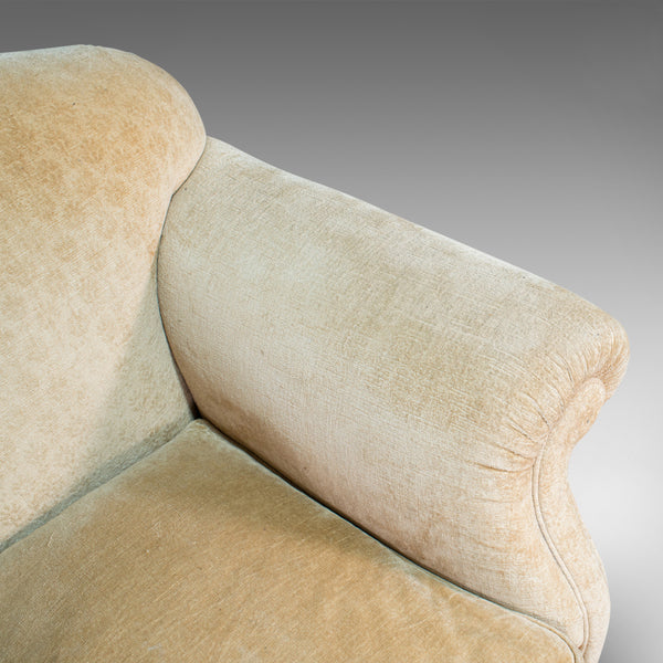 Antique Armchair, French, Beech Lounge, Tub, Seat, Late Victorian, Circa 1900