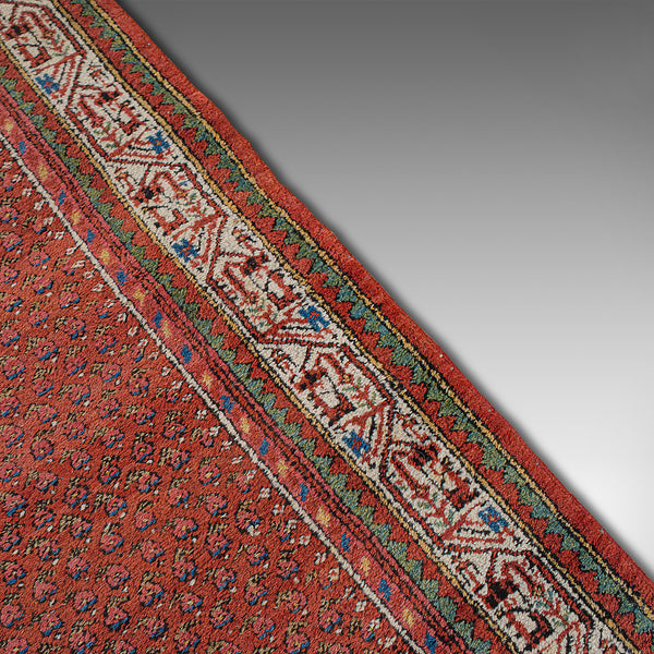 Long Vintage Hallway Runner, Persian, Woollen, Carpet, Mid 20th, Circa 1960