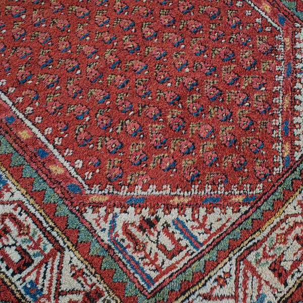 Long Vintage Hallway Runner, Persian, Woollen, Carpet, Mid 20th, Circa 1960