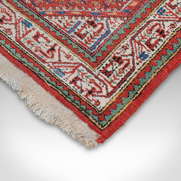 Long Vintage Hallway Runner, Persian, Woollen, Carpet, Mid 20th, Circa 1960