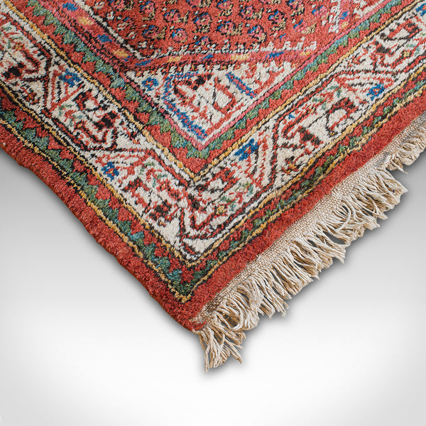 Long Vintage Hallway Runner, Persian, Woollen, Carpet, Mid 20th, Circa 1960