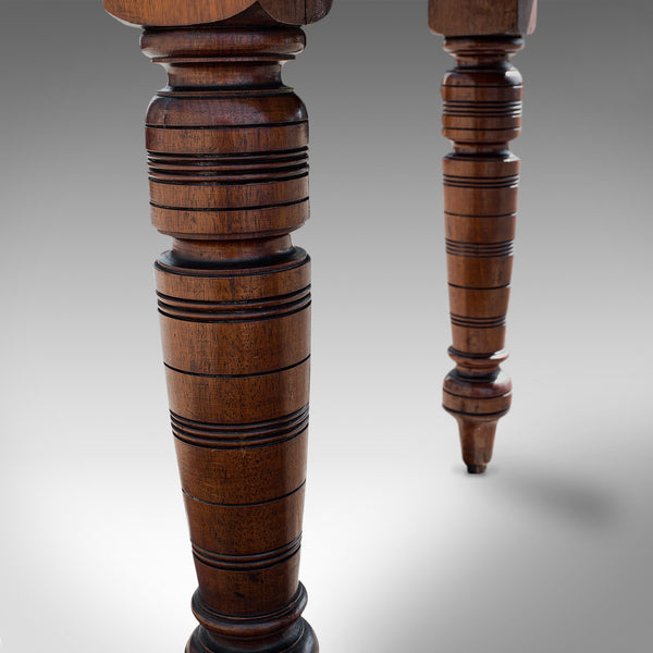 Large Antique Farmhouse Table, English, Mahogany, Pine, Dining, Kitchen, C.1900