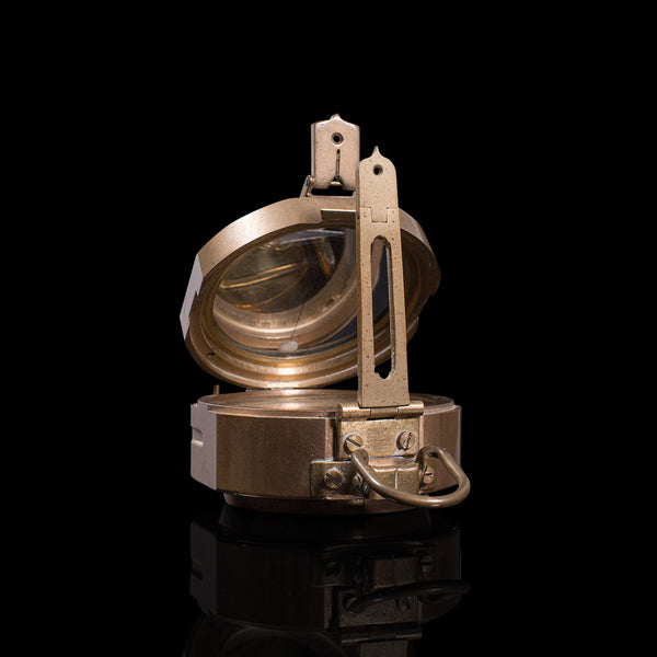 Vintage Pocket Compass, English, Terrestrial, Marine, Navigation, Instrument