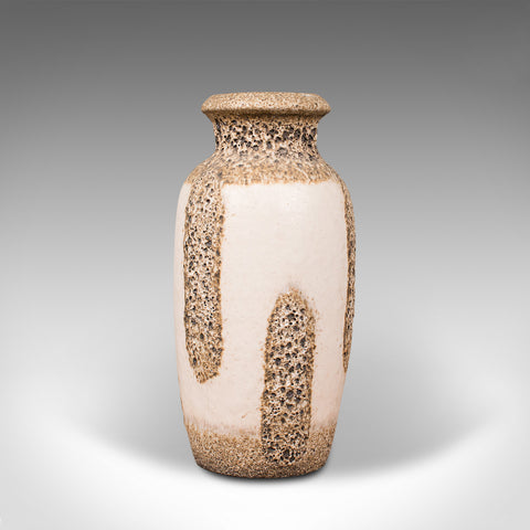 Vintage Decorative Lava Vase, German, Ceramic, Flower Stand, Mid Century, C.1960