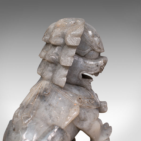 Pair, Antique Decorative Dogs Of Fu, Chinese, Statue, Ornament, Victorian, 1900