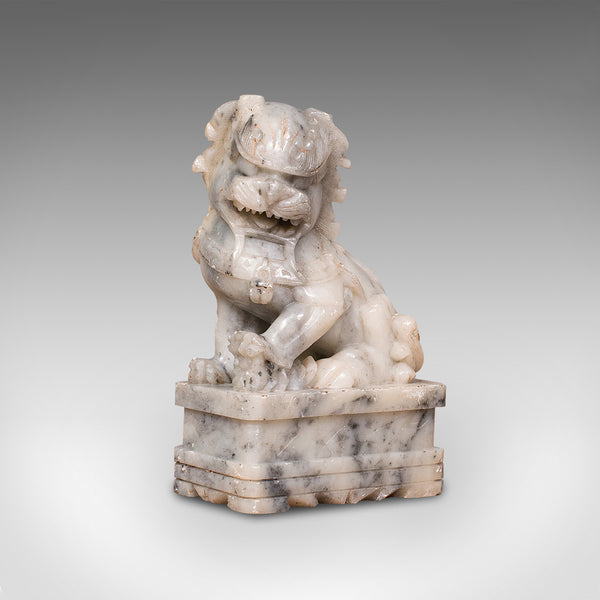 Pair, Antique Decorative Dogs Of Fu, Chinese, Statue, Ornament, Victorian, 1900