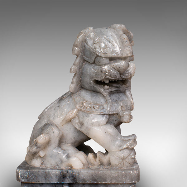Pair, Antique Decorative Dogs Of Fu, Chinese, Statue, Ornament, Victorian, 1900