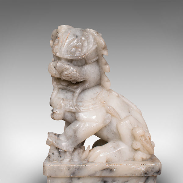 Pair, Antique Decorative Dogs Of Fu, Chinese, Statue, Ornament, Victorian, 1900