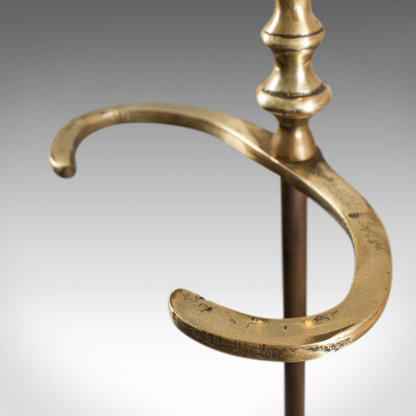 Antique Umbrella Stand, French, Brass, Hallway, Cane, Stick Rack, Art Nouveau
