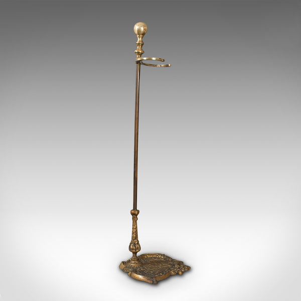 Antique Umbrella Stand, French, Brass, Hallway, Cane, Stick Rack, Art Nouveau