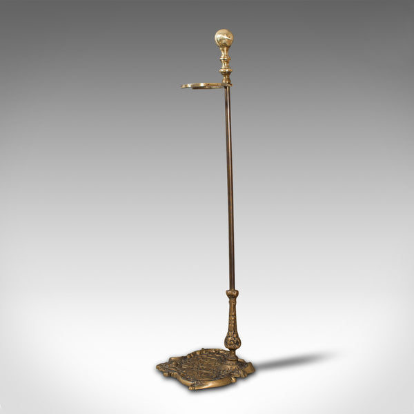Antique Umbrella Stand, French, Brass, Hallway, Cane, Stick Rack, Art Nouveau