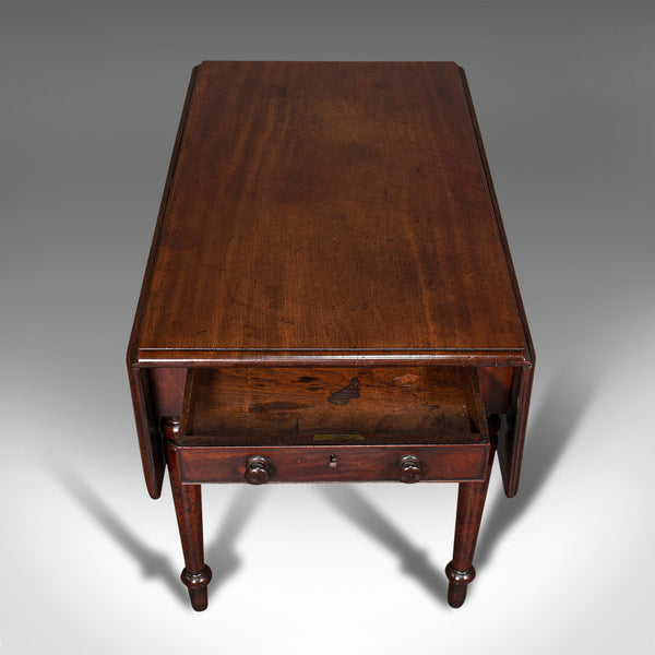 Antique Pembroke Table, English, Mahogany, Extending, Dining, Regency, C.1820