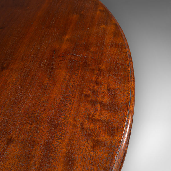 Antique Folding Tea Table, English, Mahogany, Side, Demi Lune, Georgian, C.1800
