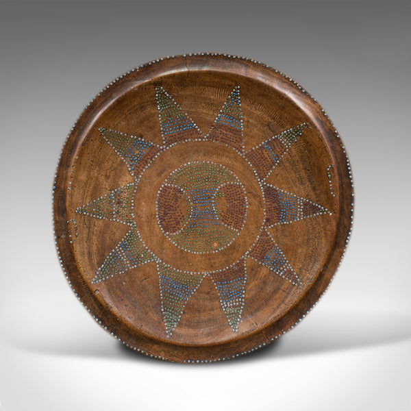 Small Antique Tribal Side Table, Australian, Lamp, Stool, Late Victorian, C.1900