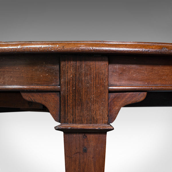 Antique Colonial Campaign Table, Indian, Rosewood, Dining, Extending, Victorian
