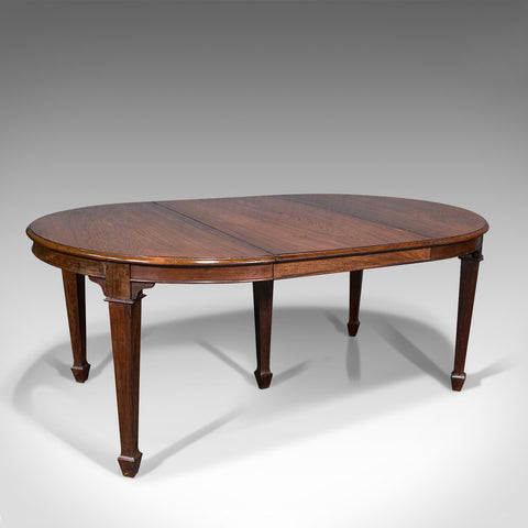 Antique Colonial Campaign Table, Indian, Rosewood, Dining, Extending, Victorian