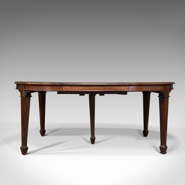 Antique Colonial Campaign Table, Indian, Rosewood, Dining, Extending, Victorian