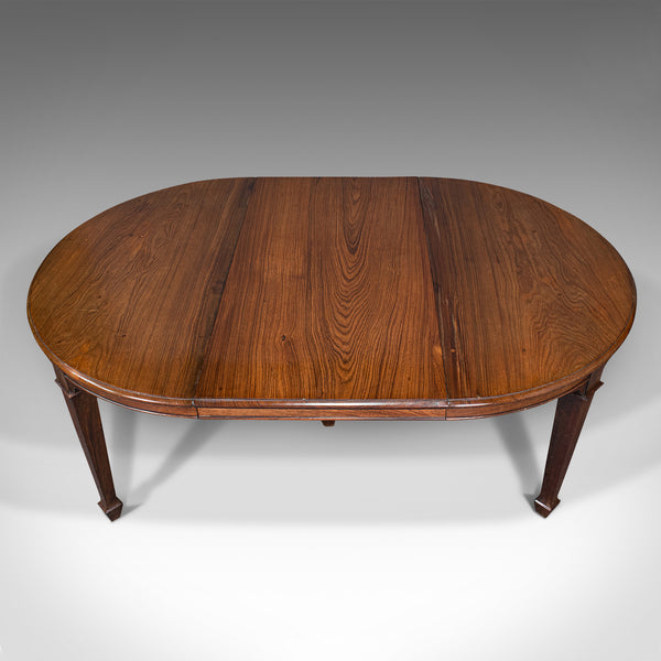 Antique Colonial Campaign Table, Indian, Rosewood, Dining, Extending, Victorian
