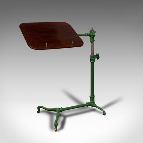 Antique Adjustable Reading Stand, English, Mahogany, Music Lectern, Edwardian