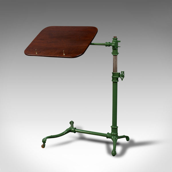 Antique Adjustable Reading Stand, English, Mahogany, Music Lectern, Edwardian