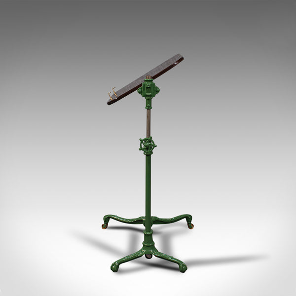 Antique Adjustable Reading Stand, English, Mahogany, Music Lectern, Edwardian