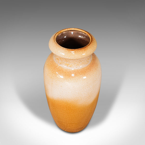 Vintage Decorative Vase, German, Ceramic, Lava, Flower, Mid Century, Circa 1960