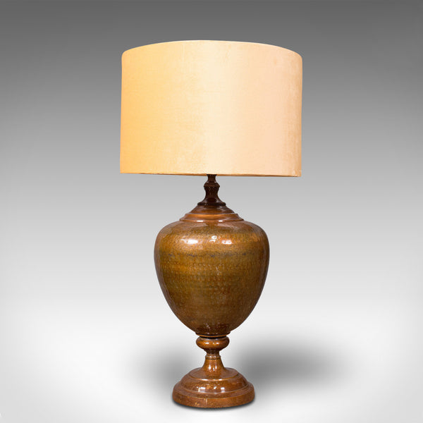 Pair Of, Vintage Table Lamps, English, Brass, Decorative, Side Light, Circa 1940