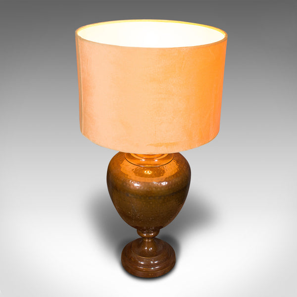 Pair Of, Vintage Table Lamps, English, Brass, Decorative, Side Light, Circa 1940