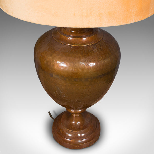 Pair Of, Vintage Table Lamps, English, Brass, Decorative, Side Light, Circa 1940