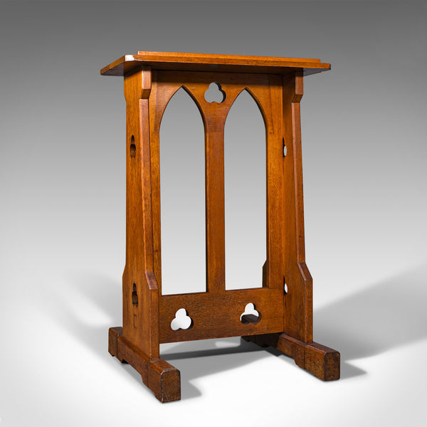 Antique Lectern, English, Oak, Oratory Stand, Ecclesiastical, Victorian, C.1900