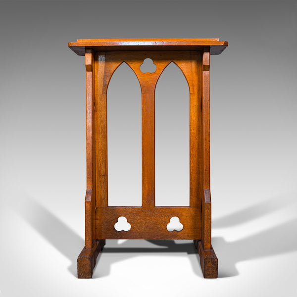 Antique Lectern, English, Oak, Oratory Stand, Ecclesiastical, Victorian, C.1900