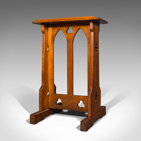 Antique Lectern, English, Oak, Oratory Stand, Ecclesiastical, Victorian, C.1900