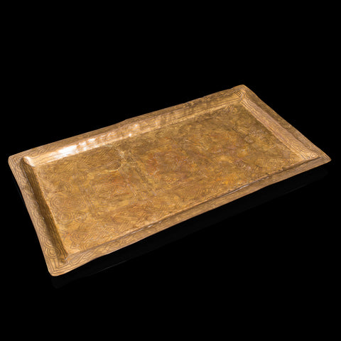 Vintage Decorative Serving Tray, African, Drinks, Nigerian, Aikin Kano, C.1960