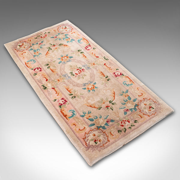 Vintage Hallway Rug, Oriental, Decorative Carpet, Late 20th Century, Circa 1970