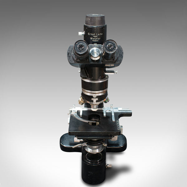 Vintage Ernst Leitz Microscope, German, Dialux, Scientific Instrument, C.1960