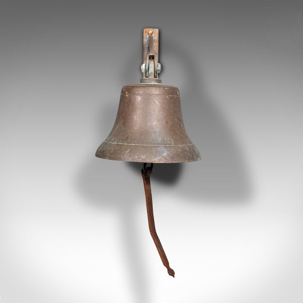 Vintage Master Ship's Bell, English, Bronze, Maritime, Nautical Interest, C.1930