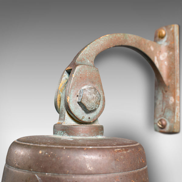 Vintage Master Ship's Bell, English, Bronze, Maritime, Nautical Interest, C.1930