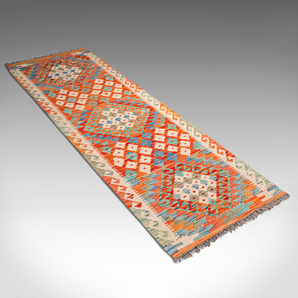 Vintage Choli Kilim Hallway Runner, Persian, Decorative, Hall Carpet, Circa 1970