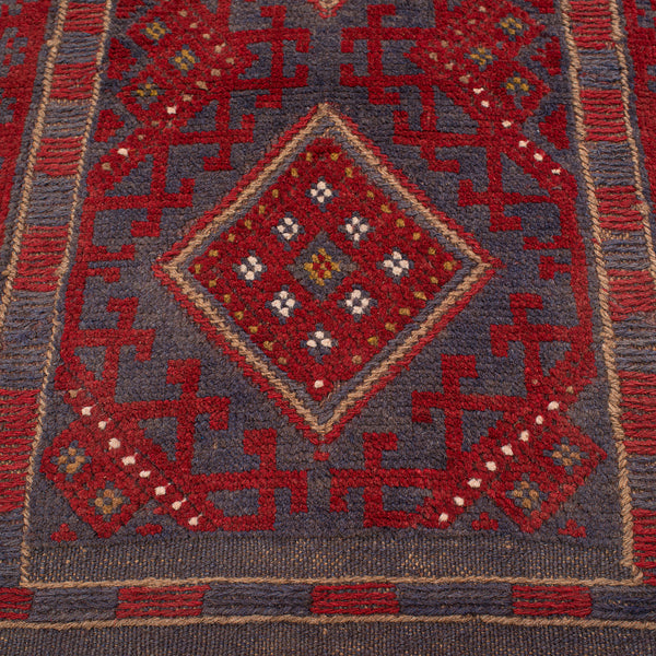 Vintage Meshwani Runner, Caucasian, Woven, Hallway Rug, Hall Carpet, Circa 1960