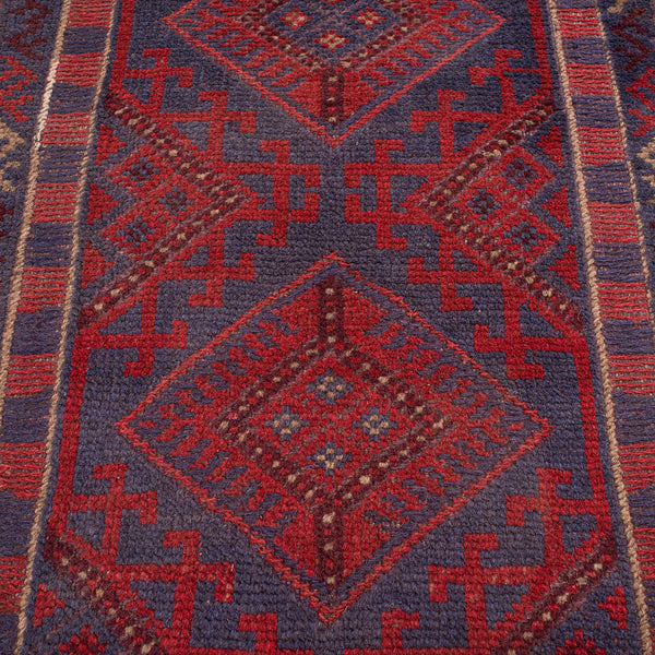 Long Vintage Meshwani Hallway Runner, Caucasian, Rug, Hall Carpet, Circa 1960