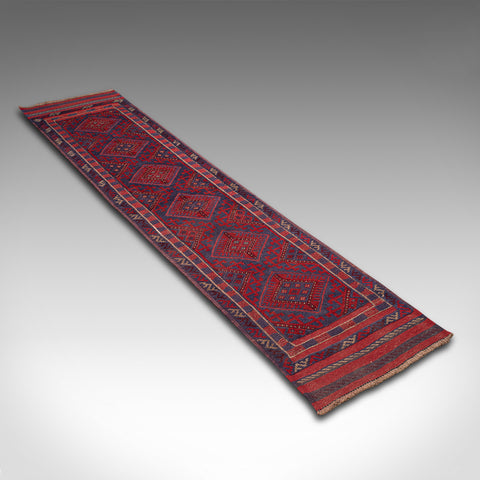 Long Vintage Meshwani Hallway Runner, Caucasian, Rug, Hall Carpet, Circa 1960
