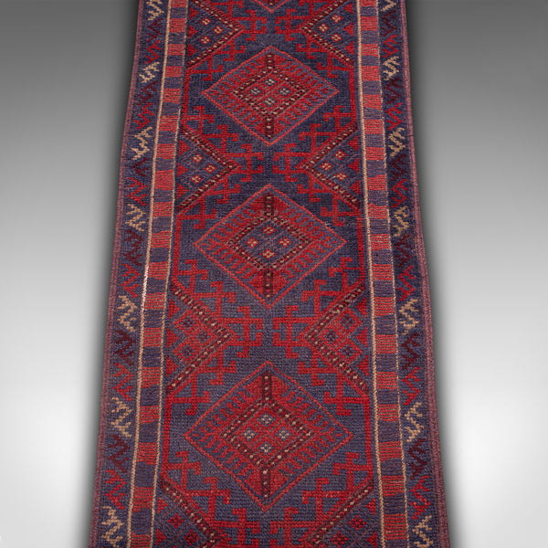 Long Vintage Meshwani Hallway Runner, Caucasian, Rug, Hall Carpet, Circa 1960