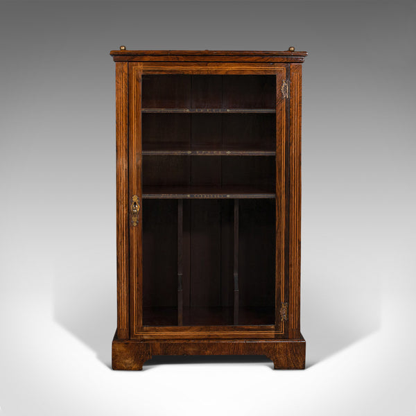 Antique Music Cabinet, English, Rosewood, Display Case, Victorian, Circa 1900