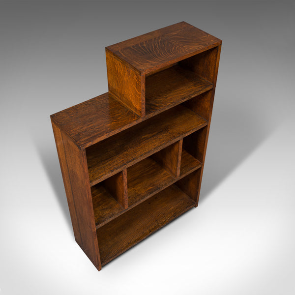 Large Pair Of Antique Bookshelves, English, Oak, Bookcase, Cabinet, Edwardian