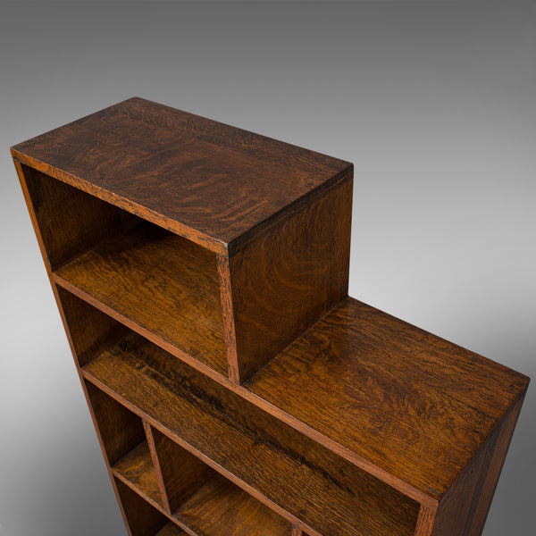 Large Pair Of Antique Bookshelves, English, Oak, Bookcase, Cabinet, Edwardian