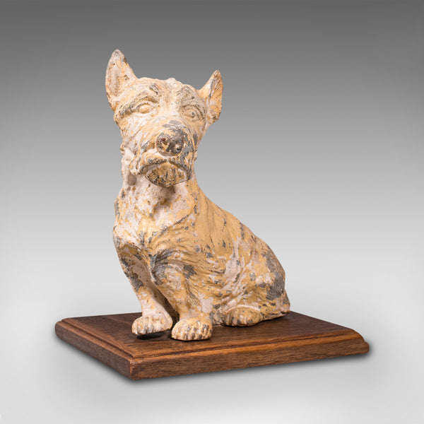Antique Decorative Scottish Terrier, British, Ornamental Scottie Dog, Edwardian