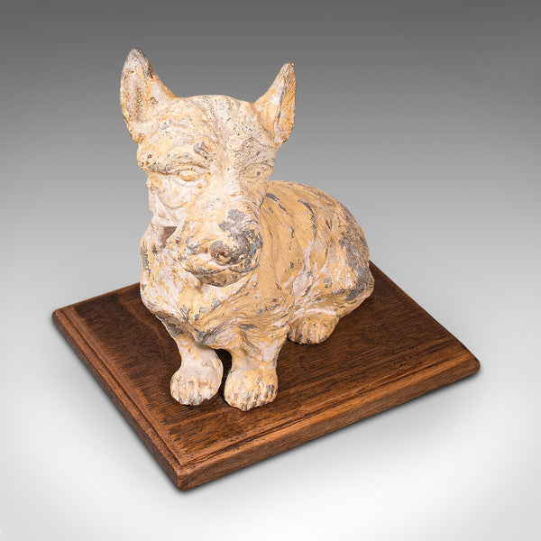 Antique Decorative Scottish Terrier, British, Ornamental Scottie Dog, Edwardian