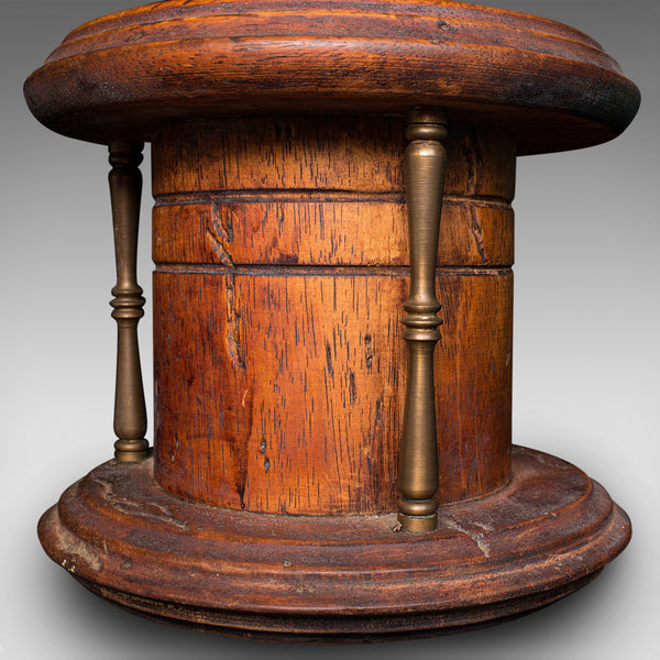 Vintage Manual Coffee Grinder, Continental, Fruitwood, Rotary Mill, Circa 1940