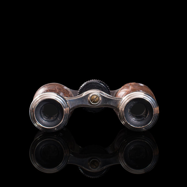 Pair of Antique Opera Glasses, English, Leather, Theatre Binocular, Edwardian